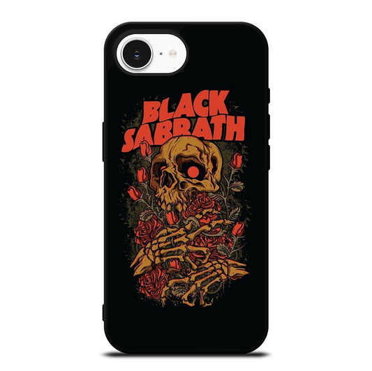BLACK SABBATH ROSE SKULL BAND iPhone 16e Case Cover
