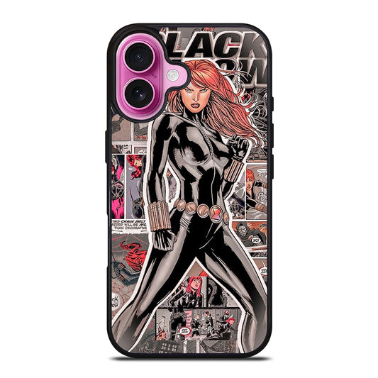 BLACK WIDOW COMIC iPhone 16 Plus Case Cover