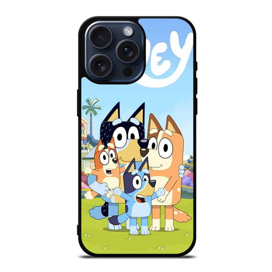 BLUEY HEELER PUPPY CARTOON 2 iPhone 15 Pro Max Case Cover