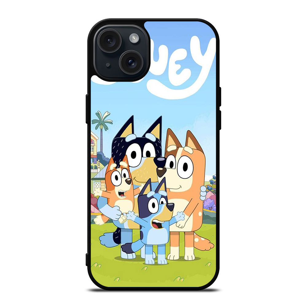 BLUEY HEELER PUPPY CARTOON 2 iPhone 15 Plus Case Cover