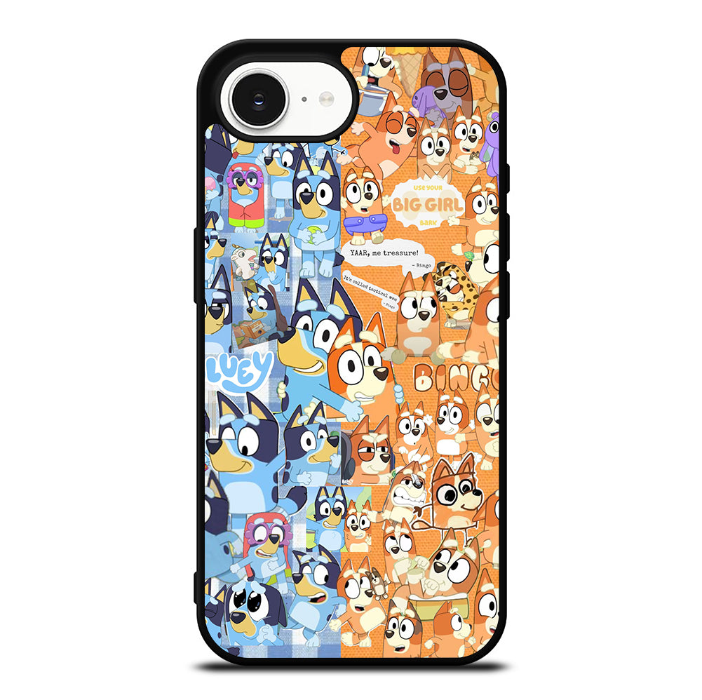 BLUEY HEELER PUPPY CARTOON COLLAGE iPhone 16e Case Cover