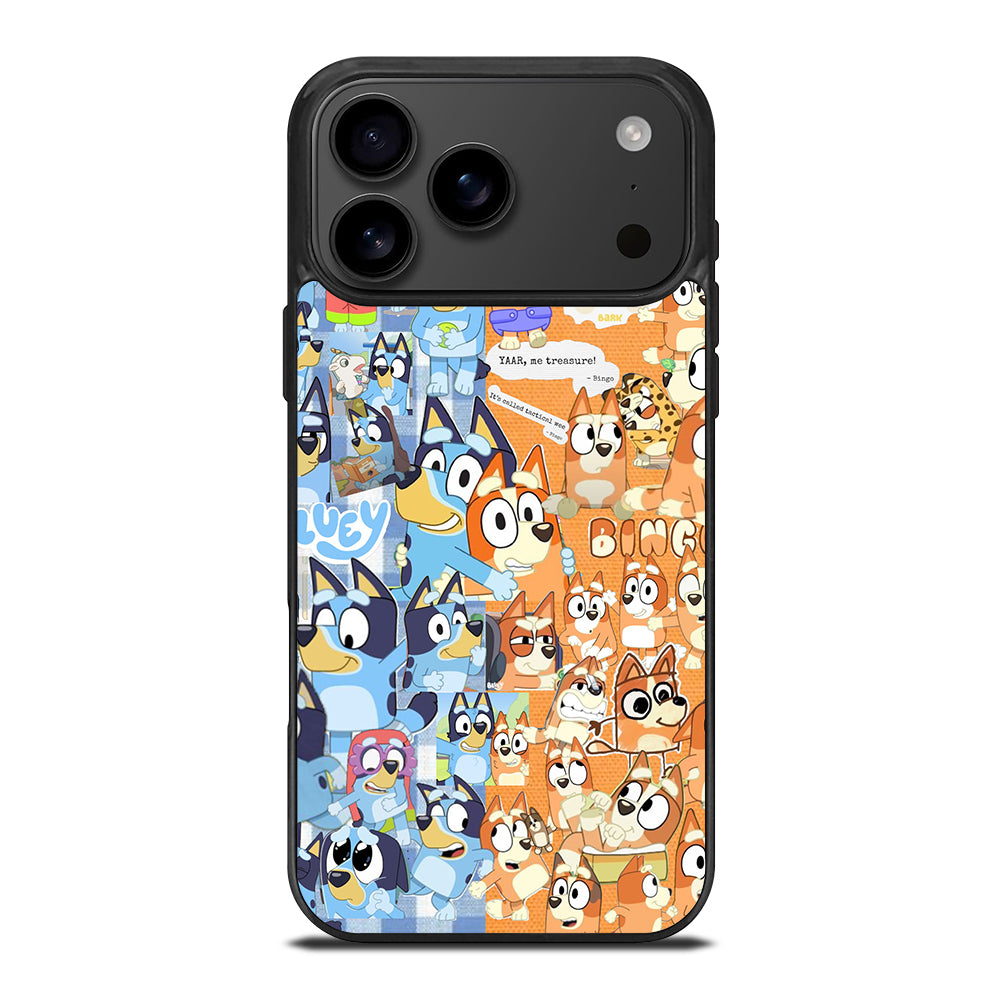 BLUEY HEELER PUPPY CARTOON COLLAGE iPhone 17 Pro Max Case Cover