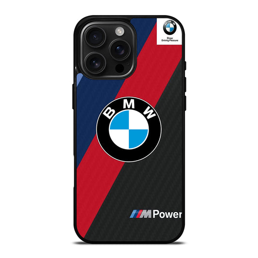 BMW LOGO CARBON iPhone 16 Pro Max Case Cover