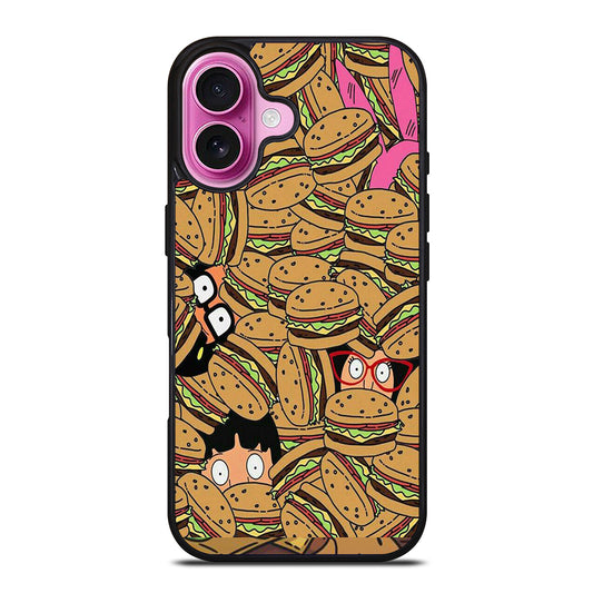 BOB'S BURGERS PATTERN iPhone 16 Plus Case Cover