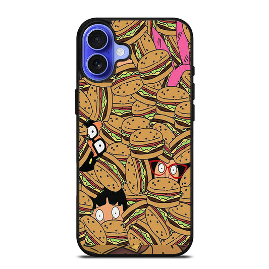 BOB'S BURGERS PATTERN iPhone 16 Case Cover