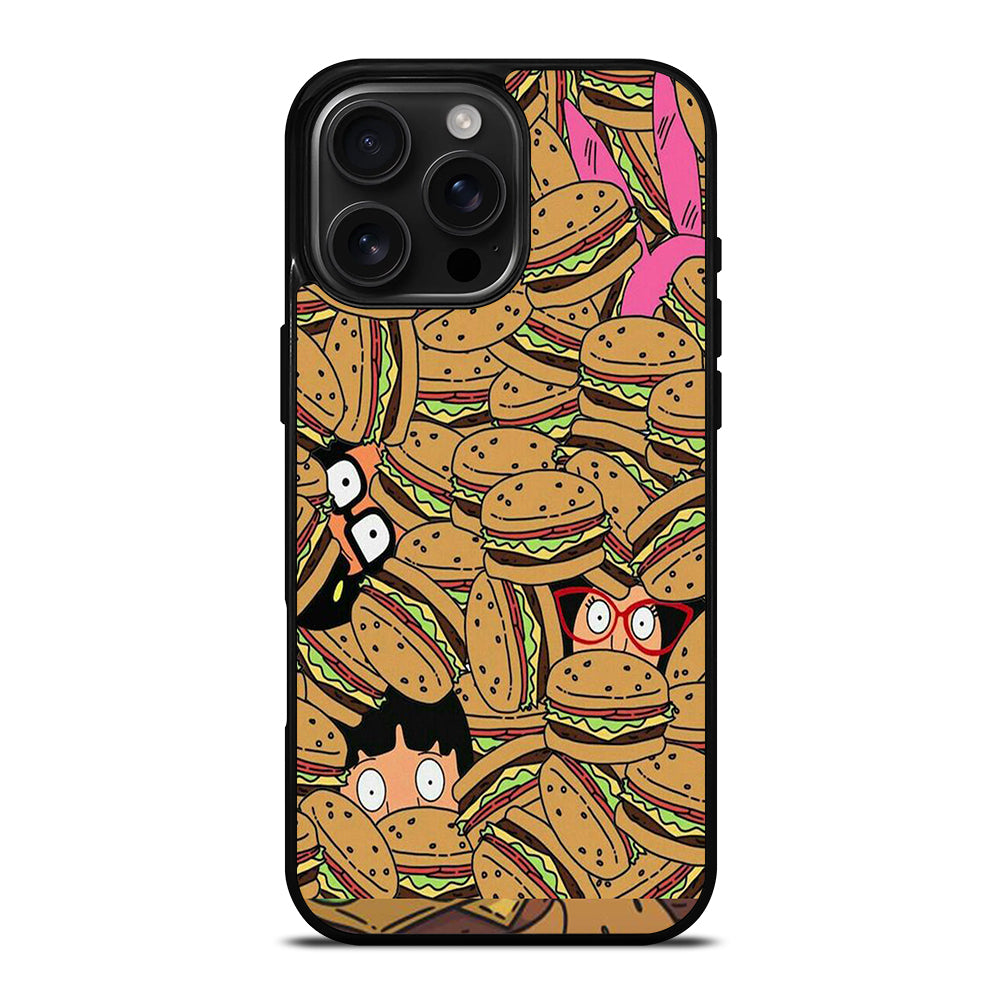 BOB'S BURGERS PATTERN iPhone 16 Pro Max Case Cover