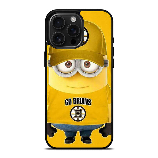 BOSTON BRUINS MINION iPhone 16 Pro Max Case Cover