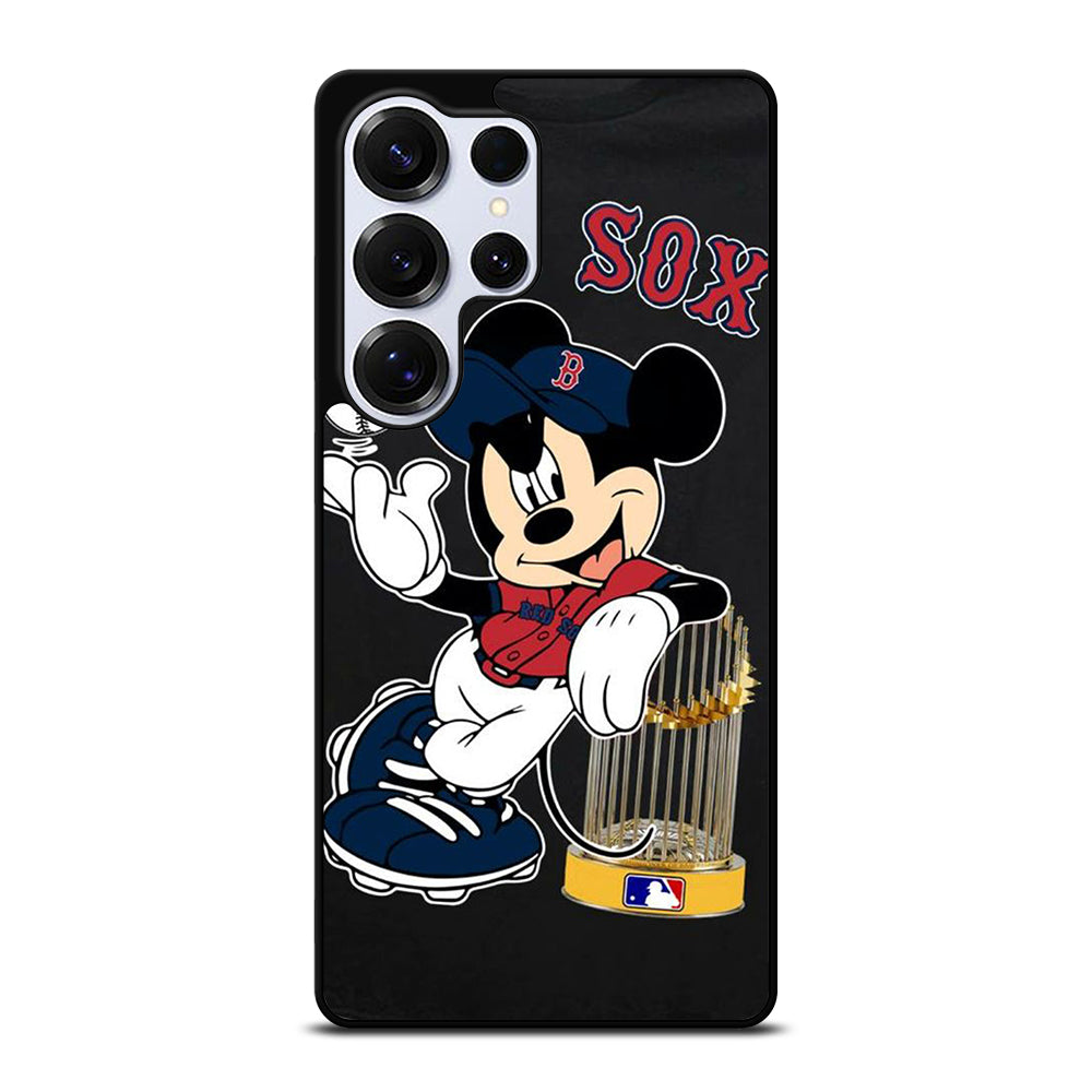 BOSTON RED SOX MICKEY MOUSE Samsung Galaxy S25 Ultra Case Cover