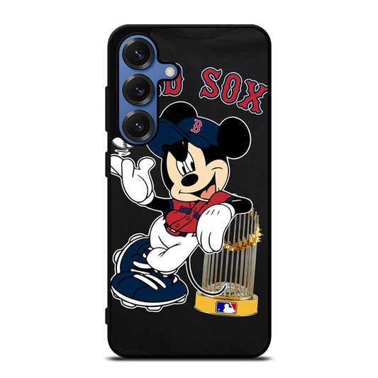 BOSTON RED SOX MICKEY MOUSE Samsung Galaxy S25 Case Cover