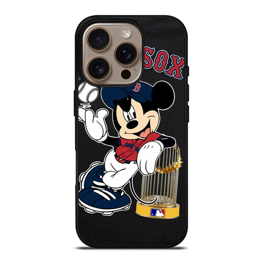 BOSTON RED SOX MICKEY MOUSE iPhone 16 Pro Case Cover