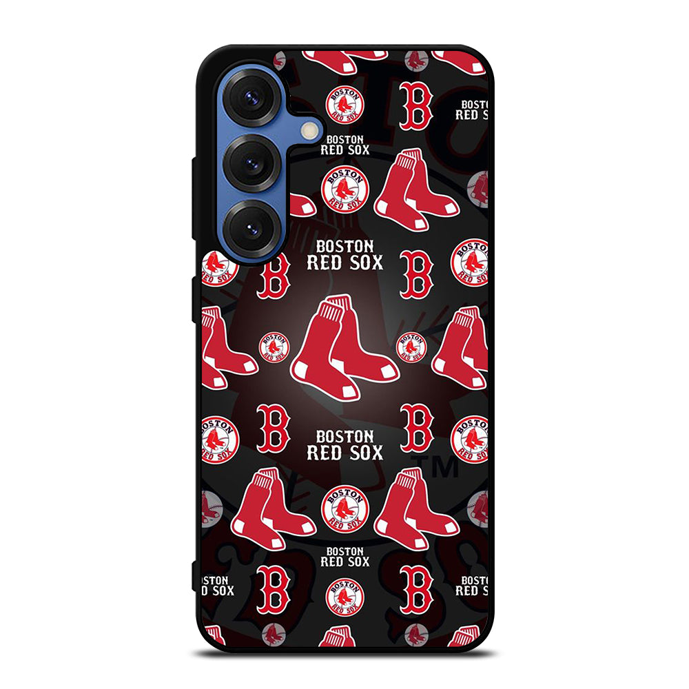 BOSTON RED SOX PATTERN Samsung Galaxy S25 Case Cover