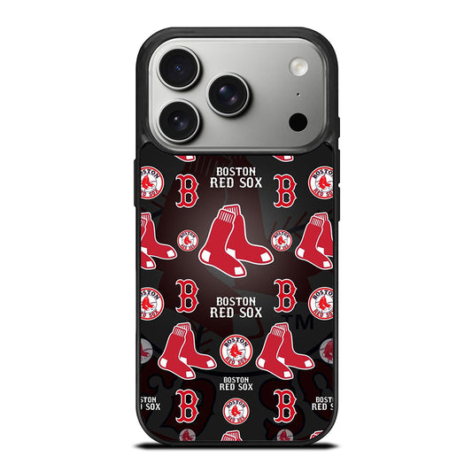 BOSTON RED SOX PATTERN iPhone 17 Pro Case Cover