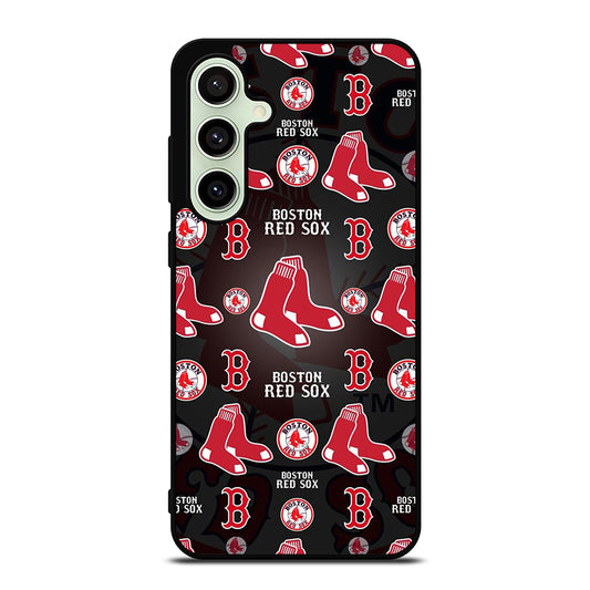 BOSTON RED SOX PATTERN Samsung Galaxy S24 FE Case Cover