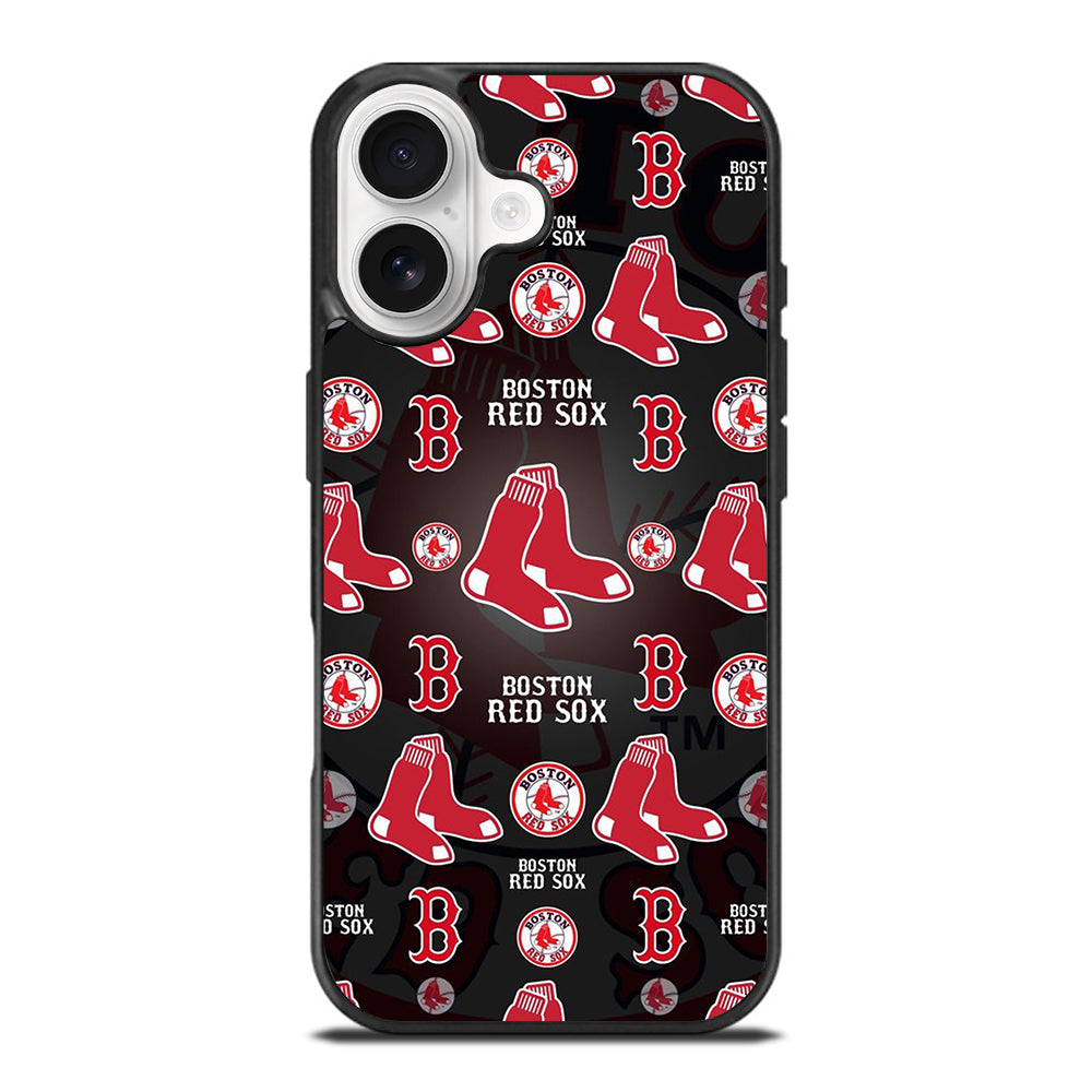 BOSTON RED SOX PATTERN iPhone 17 Case Cover