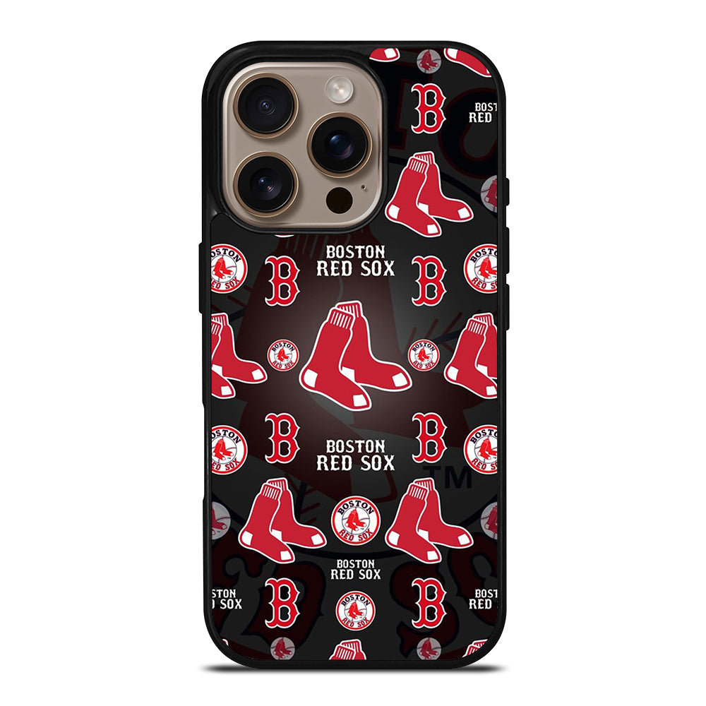 BOSTON RED SOX PATTERN iPhone 16 Pro Case Cover