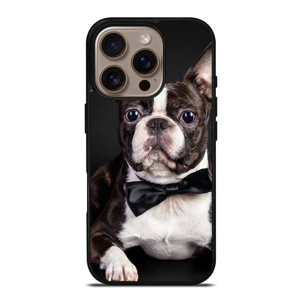 BOSTON TERRIER DOG iPhone 16 Pro Case Cover