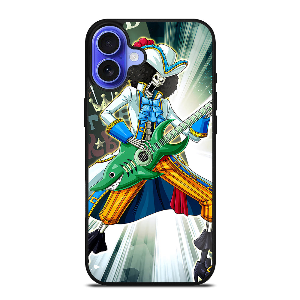 BROOK GUITAR ONE PIECE ANIME iPhone 16 Case Cover