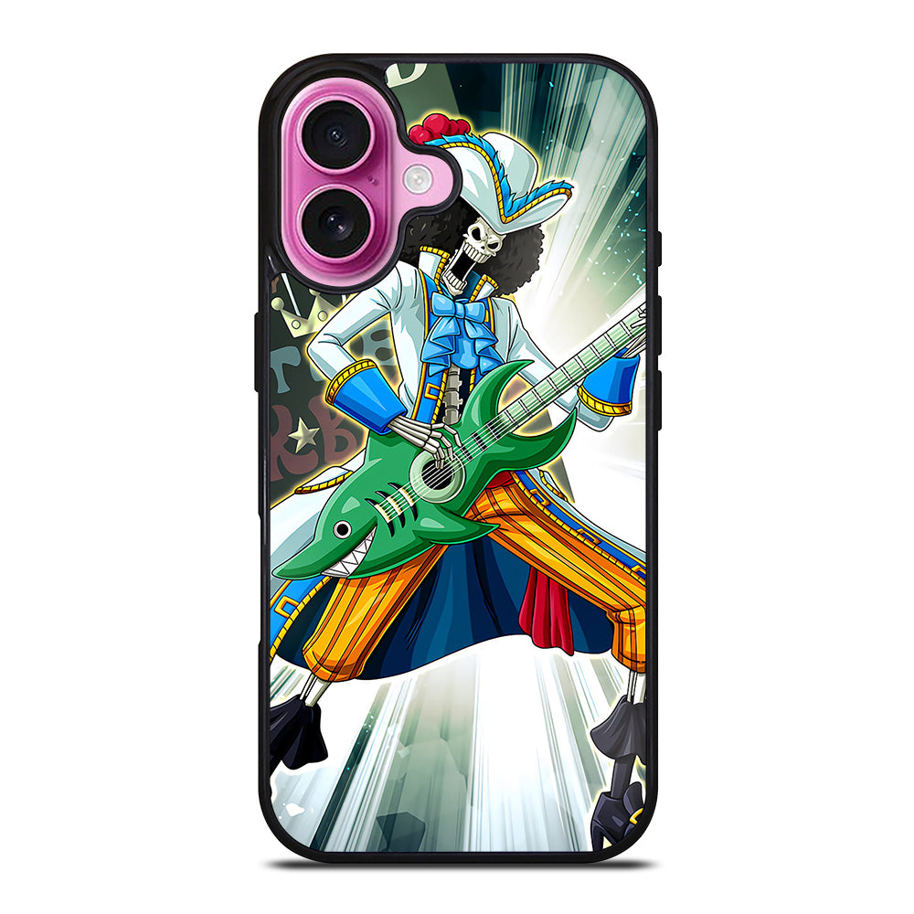 BROOK GUITAR ONE PIECE ANIME iPhone 16 Plus Case Cover