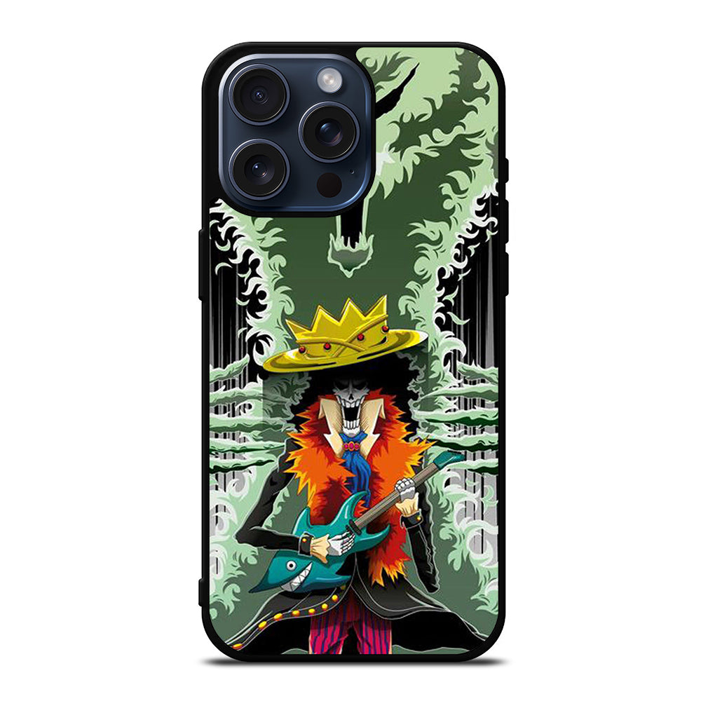 BROOK SOUL KING ONE PIECE ANIME iPhone 15 Pro Max Case Cover