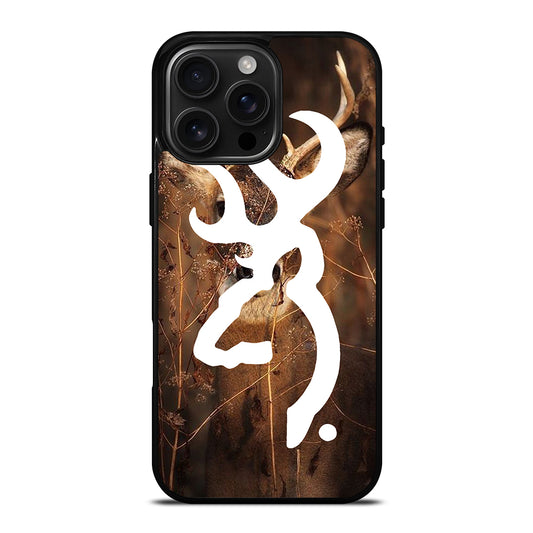 BROWNING DEER LOGO iPhone 16 Pro Max Case Cover
