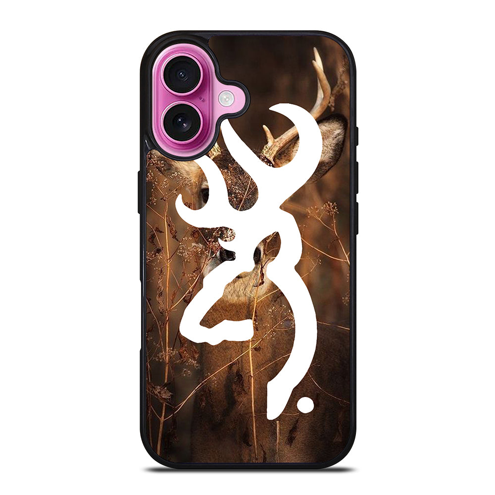 BROWNING DEER LOGO iPhone 16 Plus Case Cover