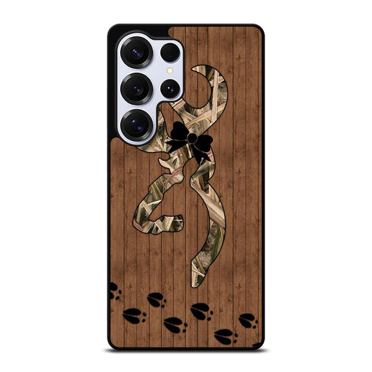 BROWNING DEER WOODEN CAMO LOGO Samsung Galaxy S25 Ultra Case Cover
