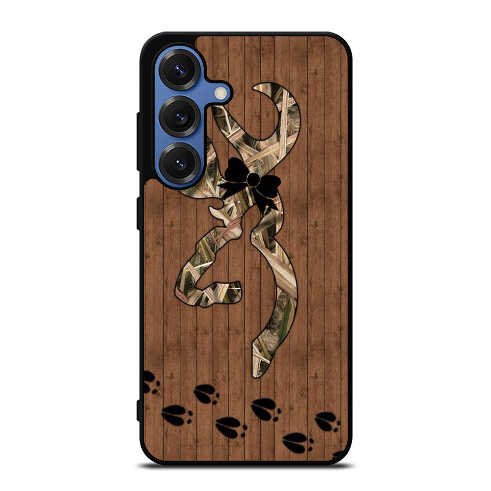 BROWNING DEER WOODEN CAMO LOGO Samsung Galaxy S26 Case Cover