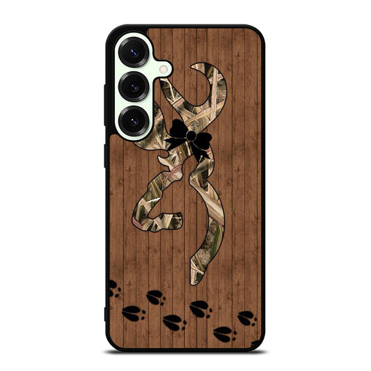 BROWNING DEER WOODEN CAMO LOGO Samsung Galaxy S26 Plus Case Cover