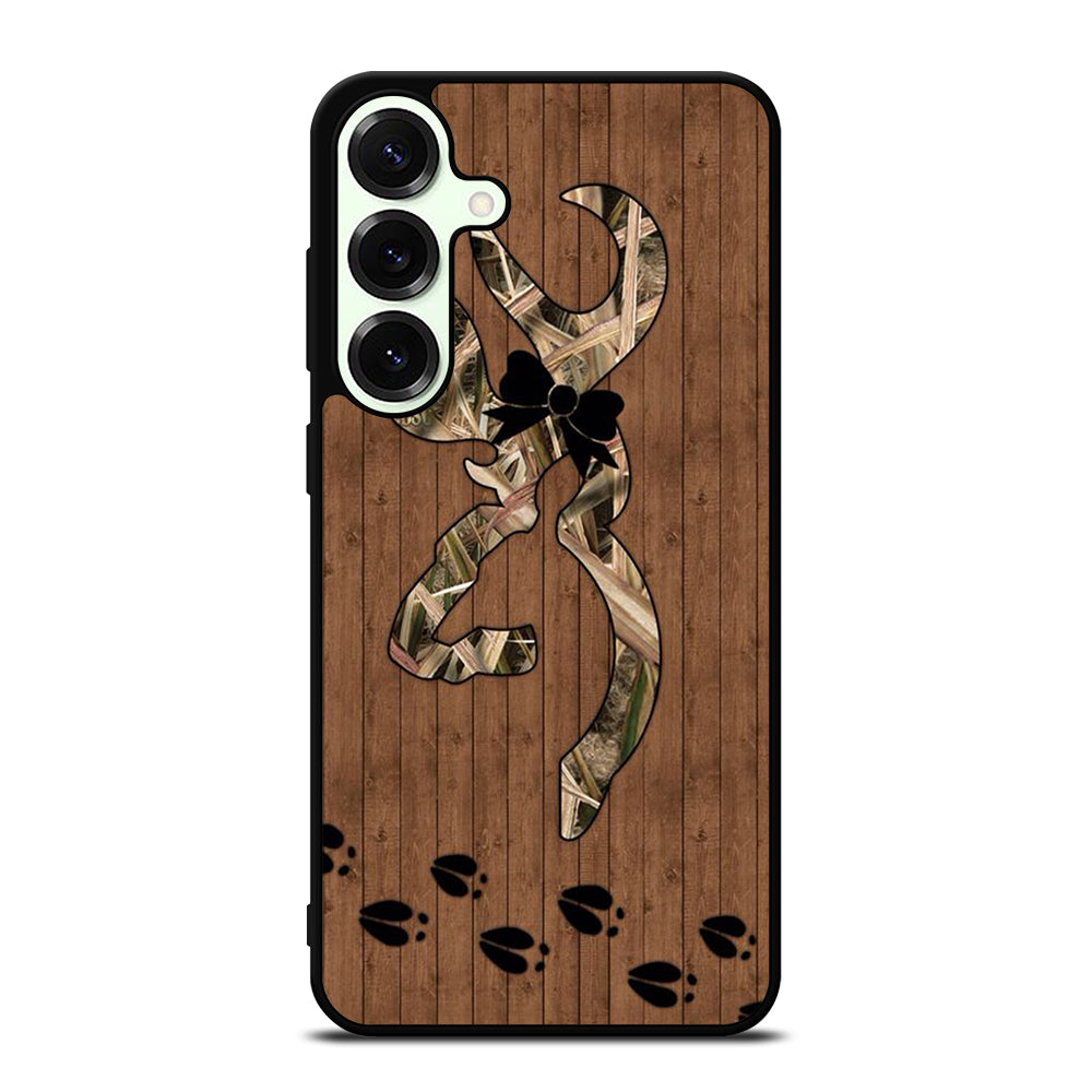 BROWNING DEER WOODEN CAMO LOGO Samsung Galaxy S25 Plus Case Cover