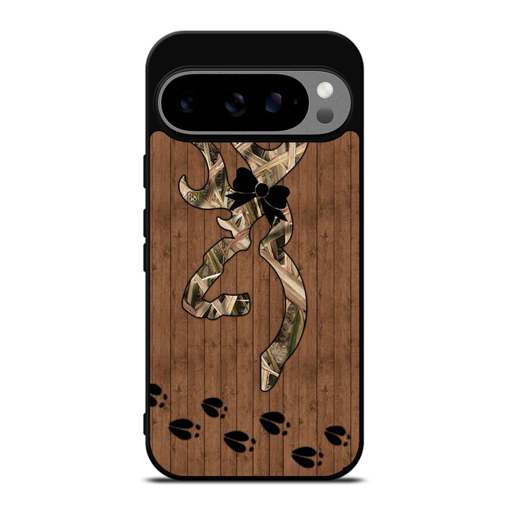 BROWNING DEER WOODEN CAMO LOGO Google Pixel 9 Pro XL Case Cover