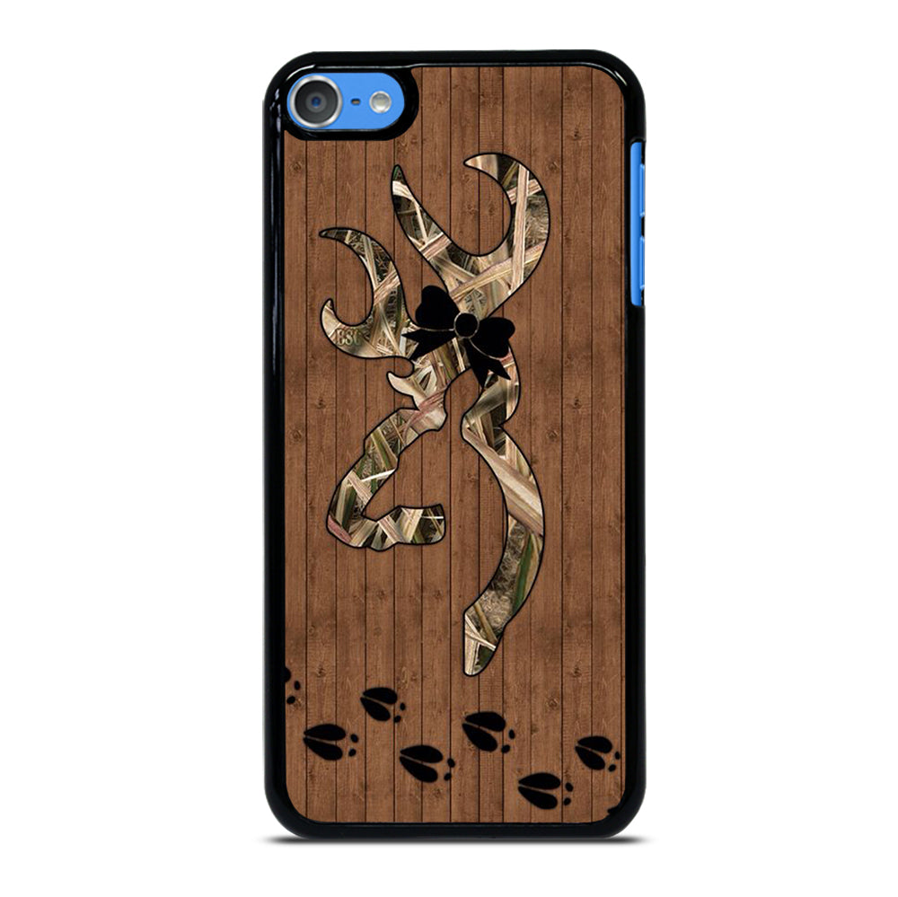 BROWNING DEER WOODEN CAMO LOGO iPod Touch 7 Case Cover