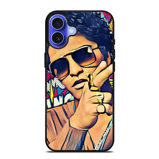 BRUNO MARS ART iPhone 16 Case Cover