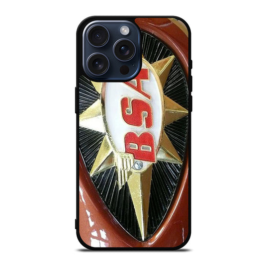 BSA MOTORCYCLE EMBLEM 2 iPhone 15 Pro Max Case Cover