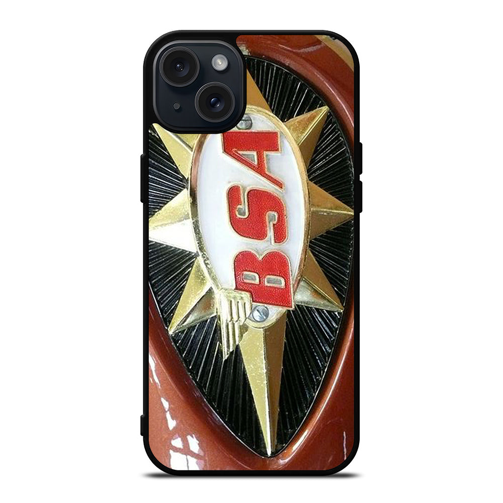 BSA MOTORCYCLE EMBLEM 2 iPhone 15 Plus Case Cover