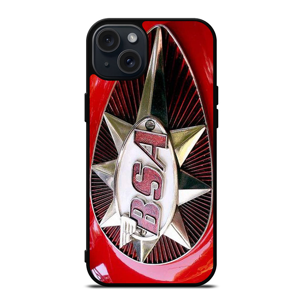 BSA MOTORCYCLE EMBLEM iPhone 15 Plus Case Cover