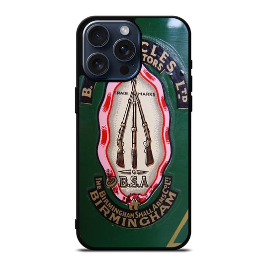 BSA MOTORCYCLE LOGO iPhone 15 Pro Max Case Cover