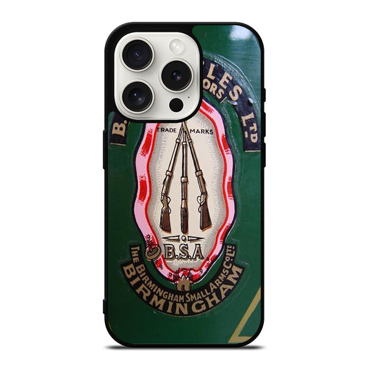BSA MOTORCYCLE LOGO iPhone 15 Pro Case Cover