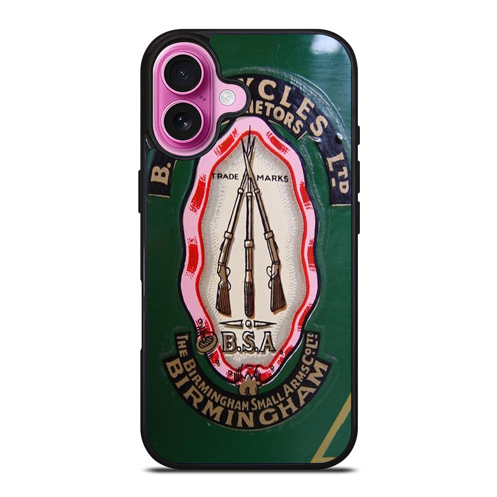 BSA MOTORCYCLE LOGO iPhone 16 Plus Case Cover