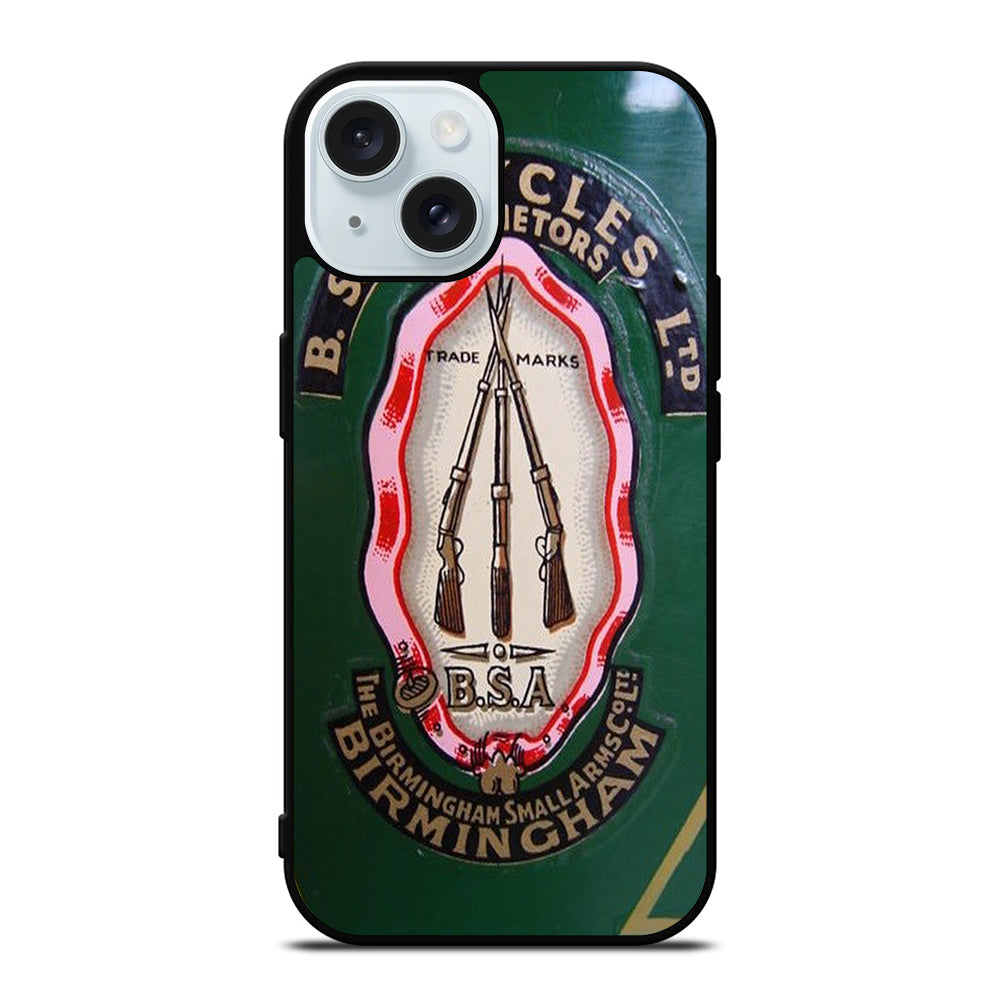 BSA MOTORCYCLE LOGO iPhone 15 Case Cover