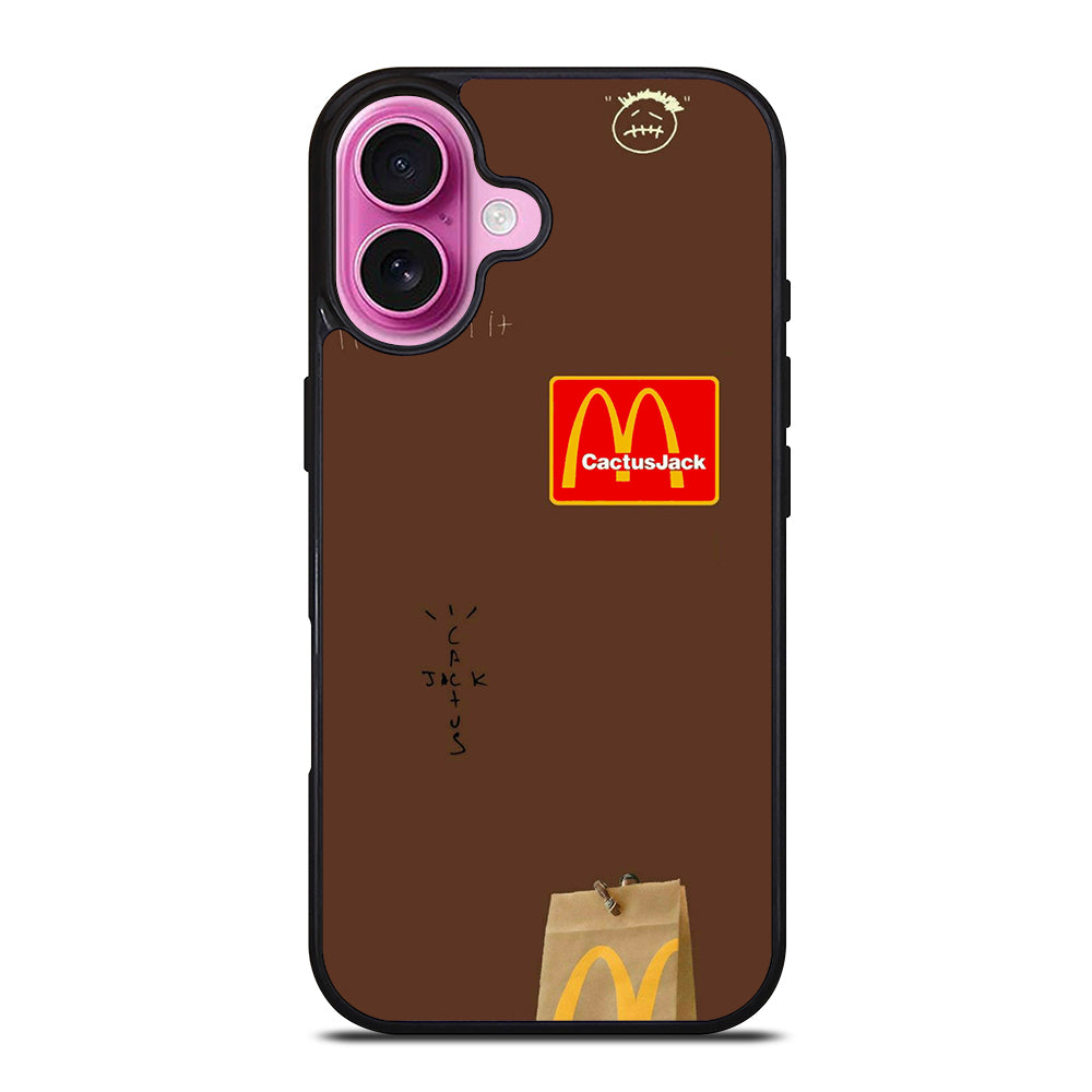 CACTUS JACK TRAVIS SCOTT MCDONALDS LOGO 2 iPhone 16 Plus Case Cover