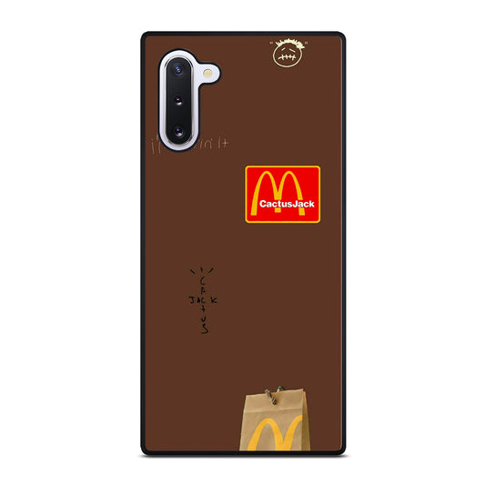 CACTUS JACK TRAVIS SCOTT MCDONALDS LOGO 2 Samsung Galaxy Note 10 Case Cover