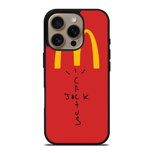 CACTUS JACK TRAVIS SCOTT MCDONALDS LOGO 3 iPhone 16 Pro Case Cover