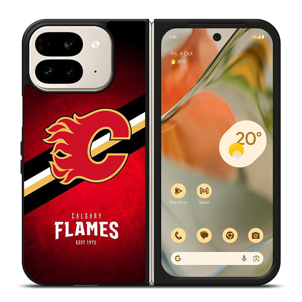 CALGARY FLAMES ICON 4 Google Pixel 9 Pro Fold Case Cover