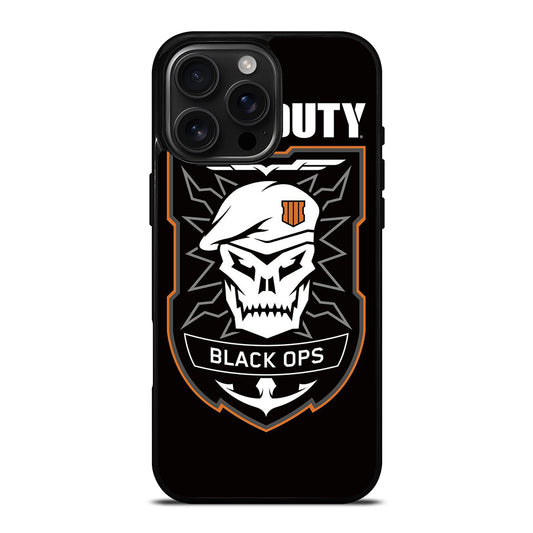 CALL OF DUTY BLACK OPS LOGO iPhone 16 Pro Max Case Cover