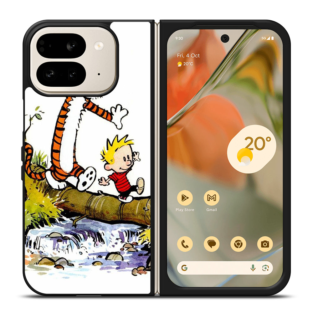 CALVIN AND HOBBES CARTOON SERIES 2 Google Pixel 9 Pro Fold Case Cover