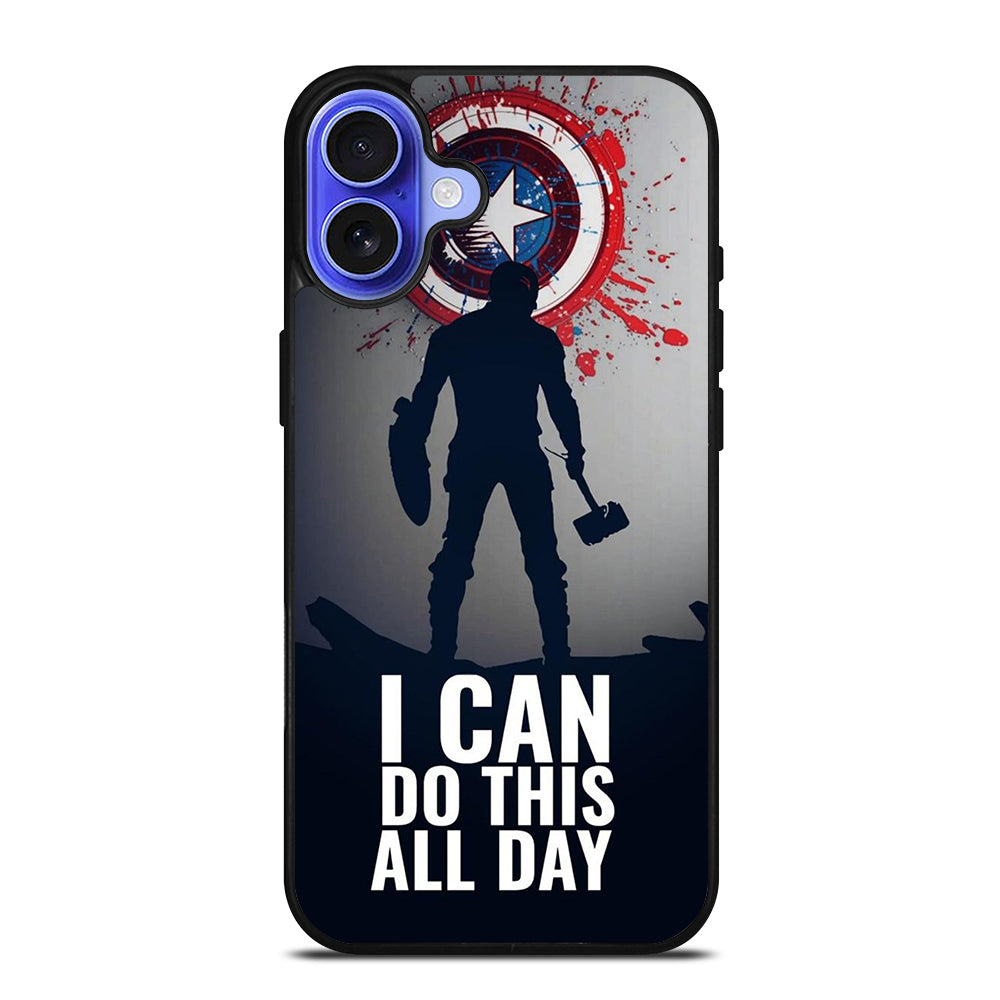 CAPTAIN AMERICA QUOTE iPhone 16 Case Cover