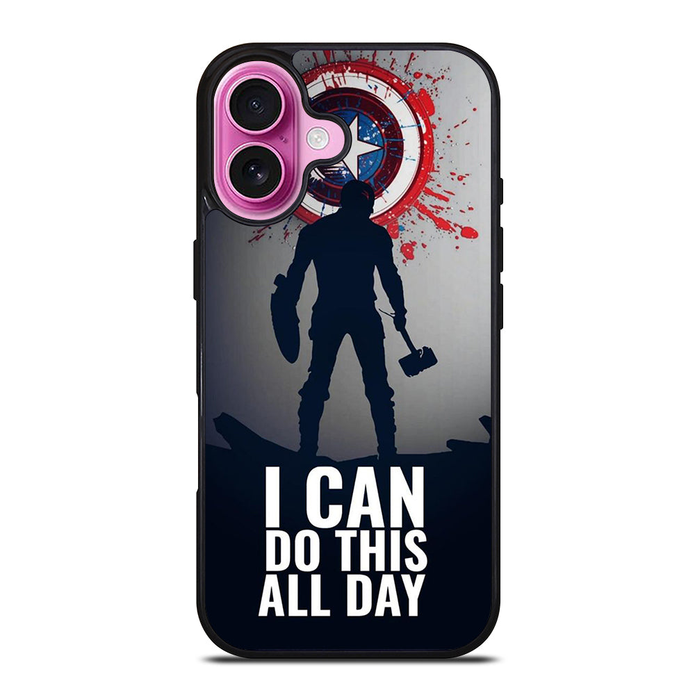 CAPTAIN AMERICA QUOTE iPhone 16 Plus Case Cover