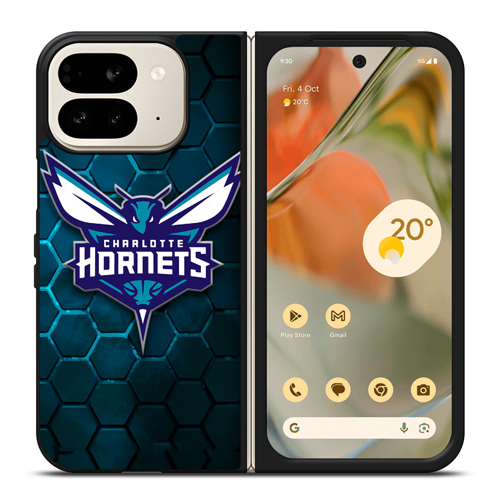 CHARLOTTE HORNETS HEXAGON LOGO 2 Google Pixel 9 Pro Fold Case Cover