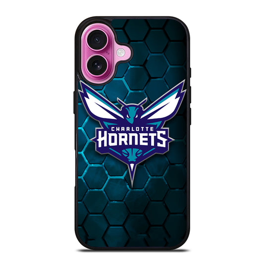 CHARLOTTE HORNETS HEXAGON LOGO 2 iPhone 16 Plus Case Cover