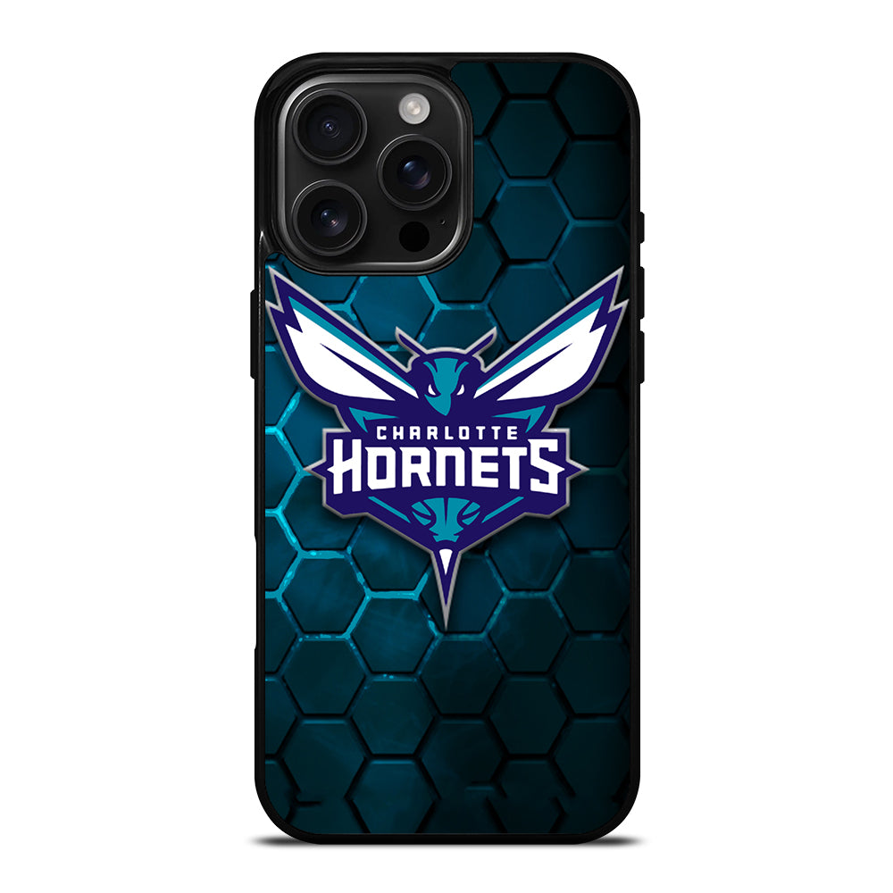 CHARLOTTE HORNETS HEXAGON LOGO 2 iPhone 16 Pro Max Case Cover
